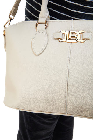 Beige Handtasche mit abnehmbarem Schultergurt LAURA BIAGIOTTI EMBARK 117-1