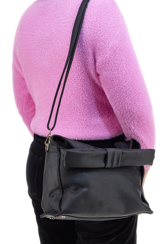 Schwarze Handtasche mit Schleife LAURA BIAGIOTTI GLOOMY 118-3