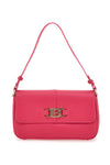 Fuchsiafarbene Umhängetasche mit goldenem Plateau Laura Biagiotti 121-3