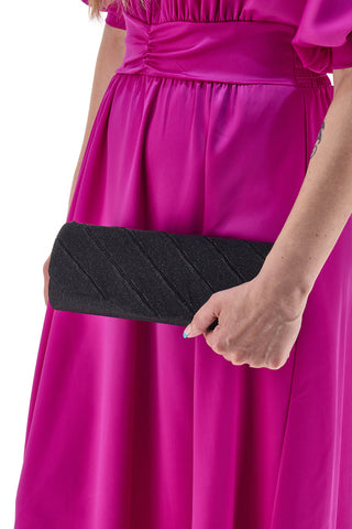 Schwarze Umschlagkupplung Coveri Collection 0149
