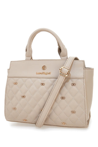Beige Handtasche mit Matelassé-Effekt LAURA BIAGIOTTI RATCHET