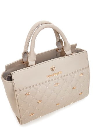 Beige Handtasche mit Matelassé-Effekt LAURA BIAGIOTTI RATCHET