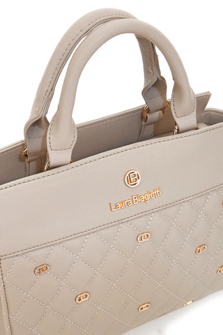 Beige Handtasche mit Matelassé-Effekt LAURA BIAGIOTTI RATCHET