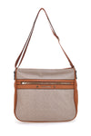 Borsa a Tracolla Marrone Con Zip Laura Biagiotti 25S-104-3
