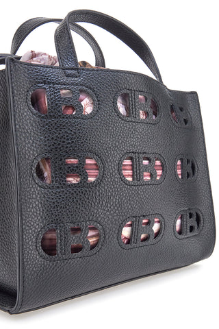 Borsa a Mano Nera con Sacchetto Interno Colorato LAURA BIAGIOTTI RICKIE