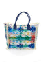 Basile BA26431 mehrfarbige Strandtasche mit ethnischem Muster