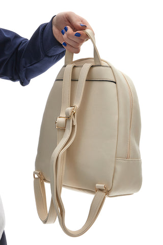 Rucksack Creme mit verstellbaren Schultergurten GUIDO VIETRI K30.357.B006
