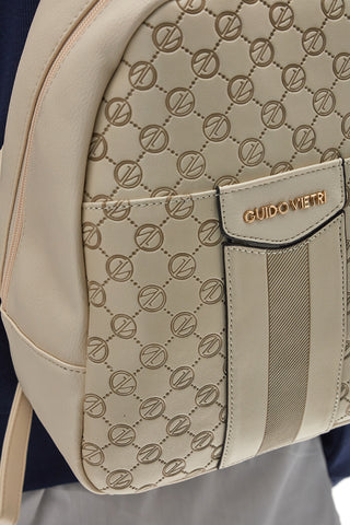 Rucksack Creme mit verstellbaren Schultergurten GUIDO VIETRI K30.357.B006