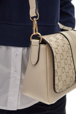 Beige rechteckige Umhängetasche GUIDO VIETRI K30.357.B016