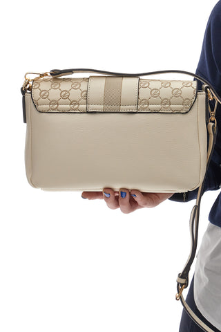 Beige rechteckige Umhängetasche GUIDO VIETRI K30.357.B016