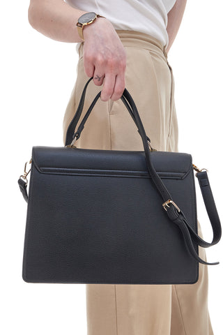 Schwarze Handtasche mit abnehmbarem Schultergurt Guido Vietri TRIK30,363,B029