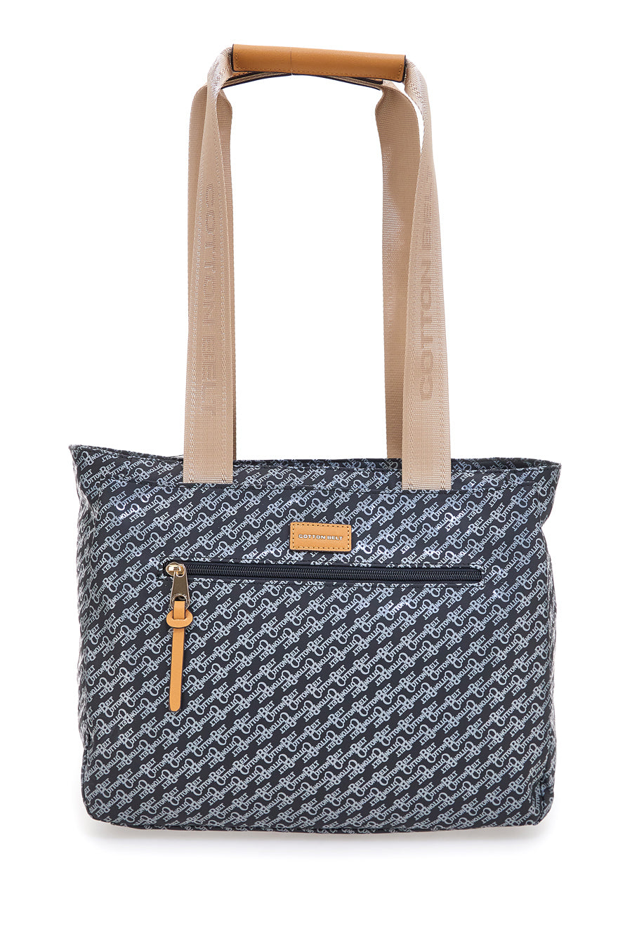 Borsa nera con stampa monogram e manici in tessuto Cotton Belt K19038B001 da Viaggio Borsa nera con stampa monogram e manici in tessuto Cotton Belt K19038B001 da Viaggio
