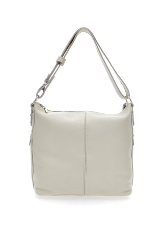 Borsa a spalla bianca in vera pelle New Bag 275
