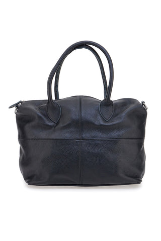 Borsa nera in vera pelle a mano NEW BAG 020