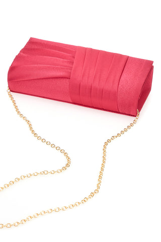 Pochette Fuxia Effetto Sera con Catenella Rimovibile COVERI COLLECTION 0149-B