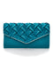 Pochette Smeraldo intrecciata con tracolla a catenina Coveri 0149 D
