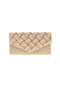 Pochette oro intrecciata con catena Coveri collection 0149 D
