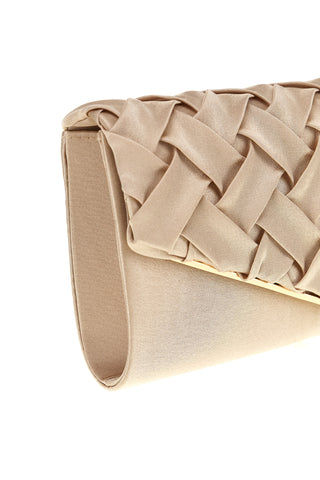 Pochette oro intrecciata con catena Coveri collection 0149 D