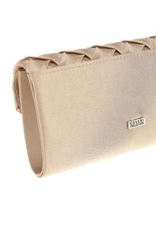 Pochette oro intrecciata con catena Coveri collection 0149 D
