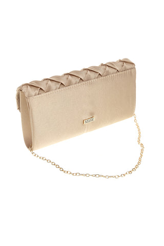 Pochette oro intrecciata con catena Coveri collection 0149 D