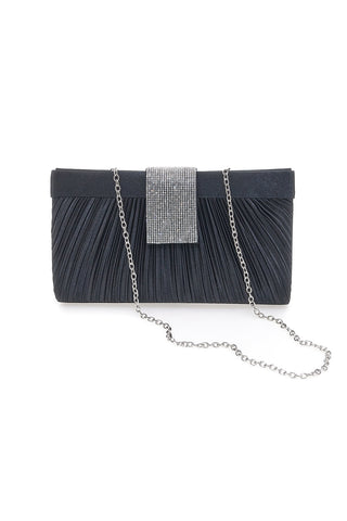 Schwarze Clutch mit Magnetverschluss Coveri Sera 0149E