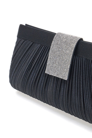 Schwarze Clutch mit Magnetverschluss Coveri Sera 0149E