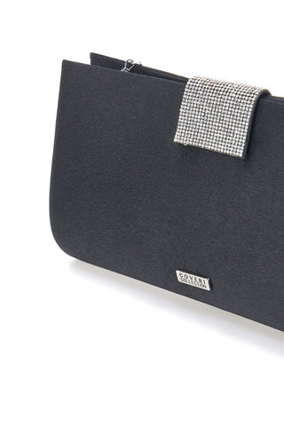 Schwarze Clutch mit Magnetverschluss Coveri Sera 0149E