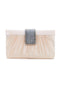 Pochette beige con chiusura glitterata Coveri SERA0149