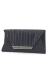 Pochette Nera Effetto Brillantinato con Calamita e Tracolla Rimovibile COVERI COLLECTION 0149-F