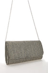 Pochette Effetto Paglia Intrecciata Bianca e Nera COVERI COLLECTION 0149-H