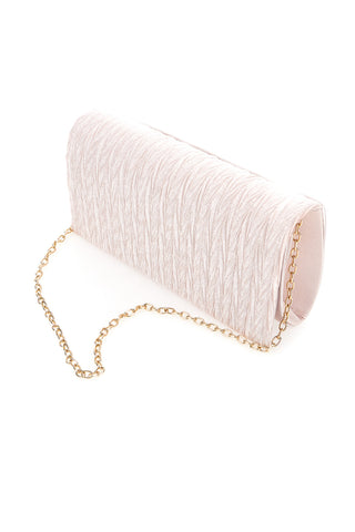 Borsa da sera rosa a mano con tracolla rimovibile COVERI COLLECTION SERA 099