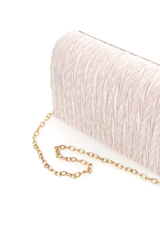 Borsa da sera rosa a mano con tracolla rimovibile COVERI COLLECTION SERA 099