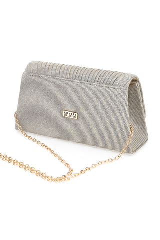 Clutch da sera oro effetto conchiglia COVERI COLLECTION SERA 099