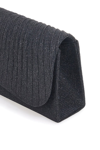 Clutch da sera nero effetto conchiglia COVERI COLLECTION SERA 099