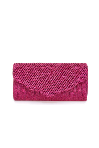 Pochette fucsia con patta glitterata Coveri SERA 099 3