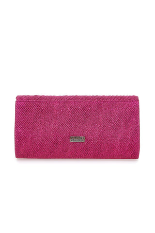 Pochette fucsia con patta glitterata Coveri SERA 099 3