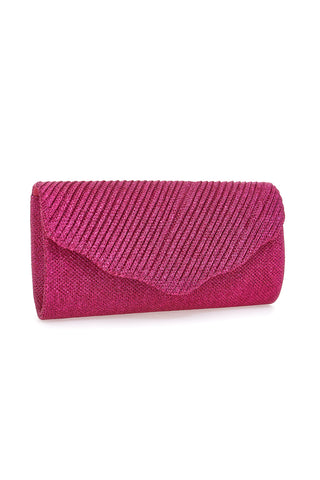Pochette fucsia con patta glitterata Coveri SERA 099 3