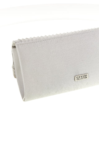 Silberne Kupplungstasche mit Kette Coveri collection SUI SERA 099 6