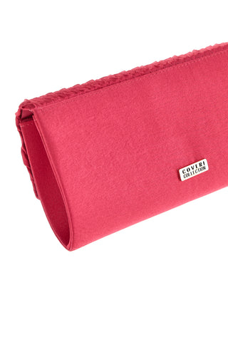 Fuchsia Kupplungstasche mit Kette Coveri collection SUI SERA 099 6