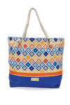 Borsa mare con pochette fantasia multicolore Juice Ischia 0169