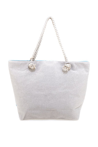 Juice ELBA 169 – Strandtasche und Clutch mit blauem Aufdruck