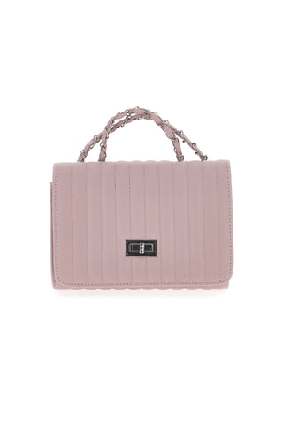 Borsa rosa trapuntata con doppio manico PRIMA RIGA SPA ATENA