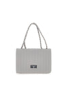 Borsa grigia trapuntata con doppio manico PRIMA RIGA SPA ATENA