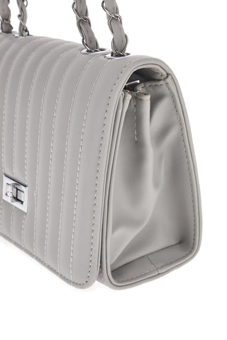 Gesteppte graue Tasche mit Doppelgriff PRIMA RIGA SPA ATENA