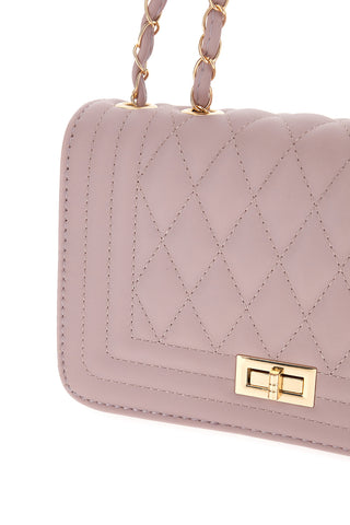 Borsa Malva trapuntata con doppi manici a catena PRIMA RIGA SPA AFRODITE