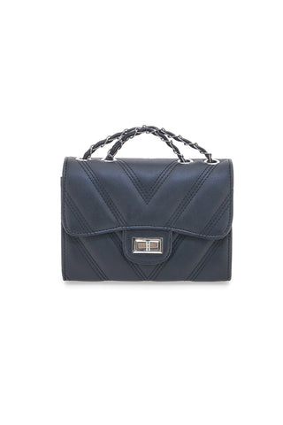 Borsa nera trapuntata con manico PRIMA RIGA SPA ERA