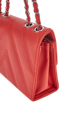 Borsa rossa trapuntata con manico PRIMA RIGA SPA ERA