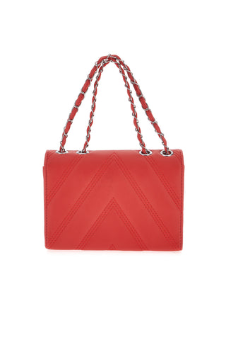 Borsa rossa trapuntata con manico PRIMA RIGA SPA ERA