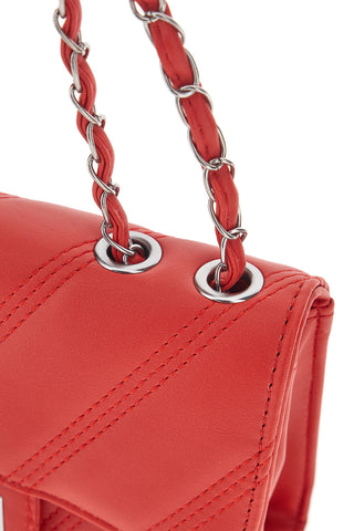 Borsa rossa trapuntata con manico PRIMA RIGA SPA ERA