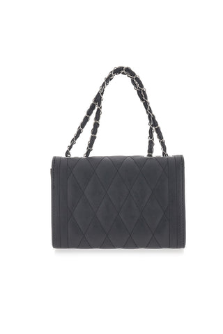 Borsa nera trapuntata con tracolla a catena Prima Riga SPA CLIO